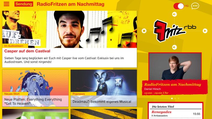 Die FritzApp Radio Fritz